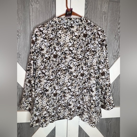 271. Covington Petites Casual 2-pc Blouse/Tank Set XLP - Picture 7 of 8